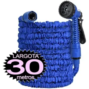 Manguera Expandible 30m Pistola Azul