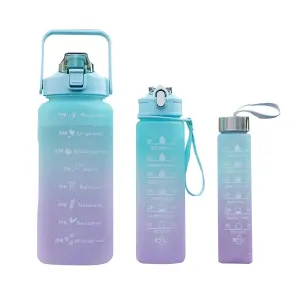 Combo Termo Agua x3 Degrade Botella Mr