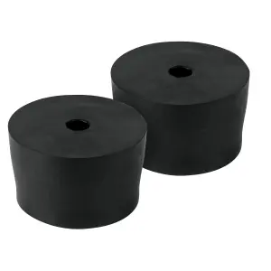 2 Patas De Goma Para Compresor Truper