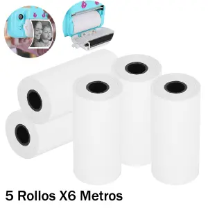 Papel Impresora Térmico Combo x5 Mini