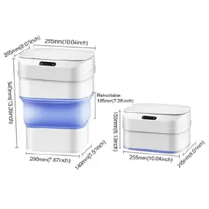 Recipiente basura  caneca con sensor