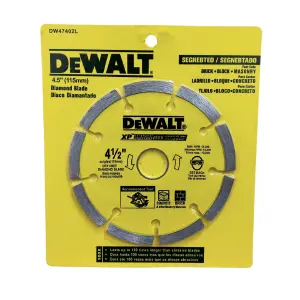 DISCO SEGMENTADO 4.5" DEWALT