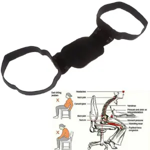 CORRECTOR DE POSTURA INVISIBLE (NEGRO)