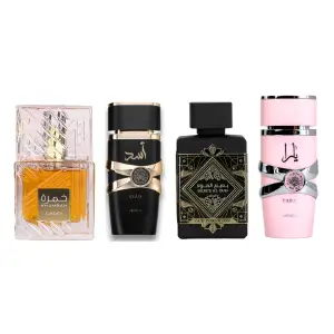 PERFUMES KHAMRAH+ASAD+OUDFORGLORY+YARA