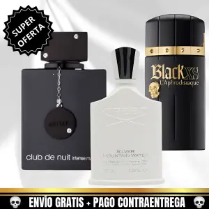 CLUB NUIT+BLACK XS AFRODISIACA+SILVER