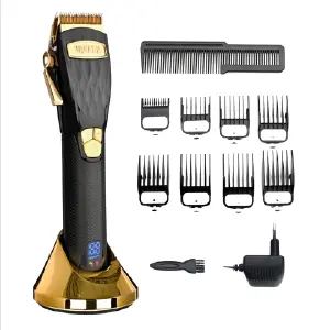 Combo Maquina WMARK: La Máquina Definitiva para el Profesional del Cabello - Patillera Kemei con pantalla