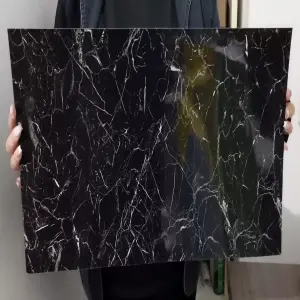 Papel tipo mármol NEGRO rollo 3 m