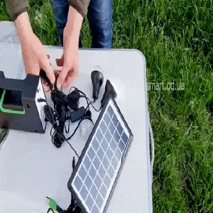 KIT 2 PANEL SOLAR +REFLECTOR+2 BOMBILLOS