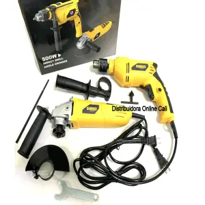Combo Taladro Percutor 1/2" y Pulidora: ¡Potencia y Precisión en una Sola Compra! - Combo Taladro Percutor 1/2 y Pulidora