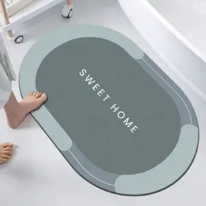 TAPETE DE BAÑO OVALADO ABSORBENTE