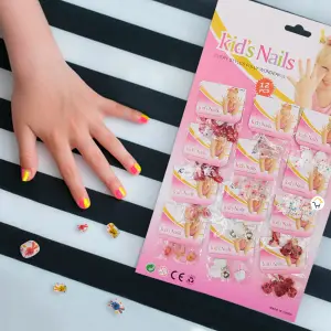Uñas Postizas Niñas X12 Manicure 4933