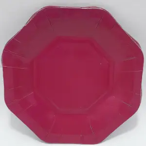 PLATO FUSCIA OSCURO CARTON 18CM X 10 UN