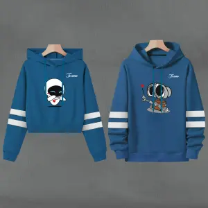 BusoBuzo, Hoodie WALLE&EVA AZUL PETROLEO