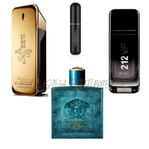 One million+212 vip black+eros+perfumero
