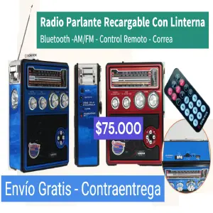 RADIO PARLANTE Y LINTERNA 1303