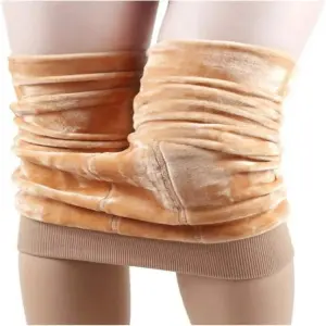 Medias térmicas color beige
