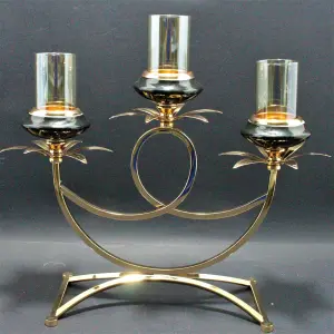 Candelabro x3 Cerámica y metal