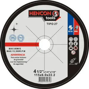 DISCO DE PULIR 4 1/2 HENCON TOOLS