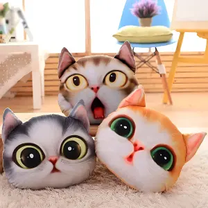 Cojín De Gatos 3D X3 Infantil FDCG3D