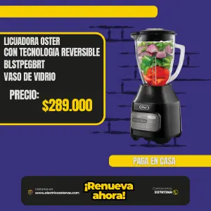 Licuadora Oster con tecnología reversibl