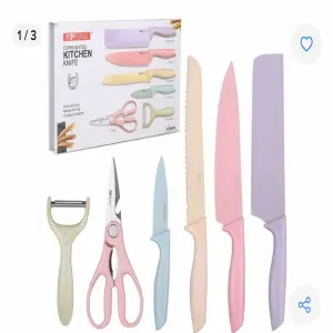 SET DE CUCHILLOS X 6 COLORES