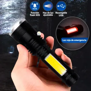 Linterna LED Recargable 4 Modos P50