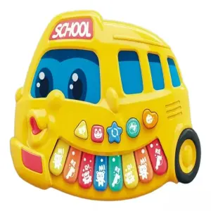 Piano Bus Escolar Sonido Y Notas Musical