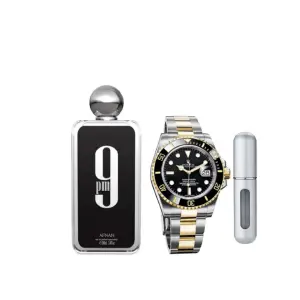 KIT 9pm+rolex+perfumero