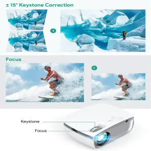 Proyector AUKEY RD850 Wifi HD 5000 Lúmen