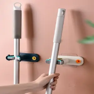 Soporte 2 en 1 para escoba traperos clip