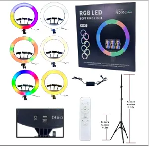 ARO DE LUZ RGB LED  45 CM