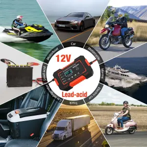 Cargador De Batería De Coche 12v 6a Sma
