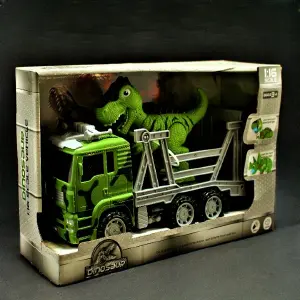 Camion con Dinosaurio de luz y sonido