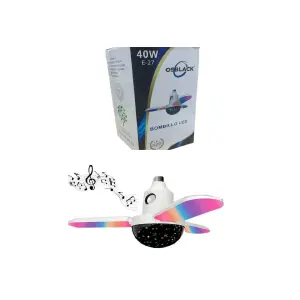 Bombillo led 3 Aspas OSBLACK con Bluetoo