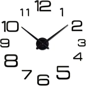Reloj Pared 3D Plano Decoración Hogar