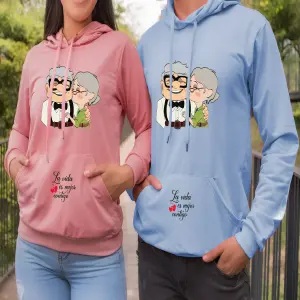 Buzo, Buso Hoodie Parejas Abuelitos up