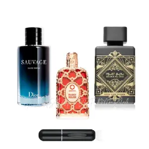 Sauvage+orientica amber+lattafa oud+perf