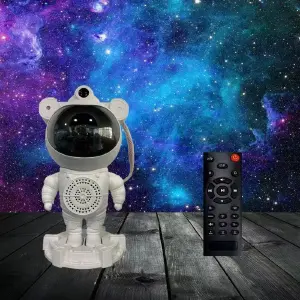 Proyector astronauta parlante nebulosa