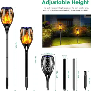 Lampara Solar Antorcha Para Jardín