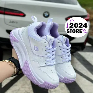 Nuevos Skecher Blanco Violeta   dama Hrt