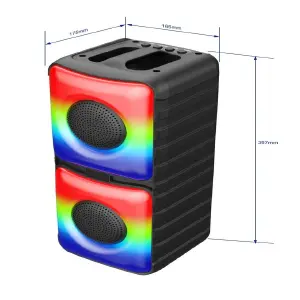 PARLANTE DE COLORES DOBLE BOCINA RS-4201