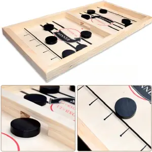 Juego hoceky de mesa de madera pequeño