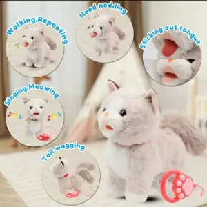 Gato peluche interactivo