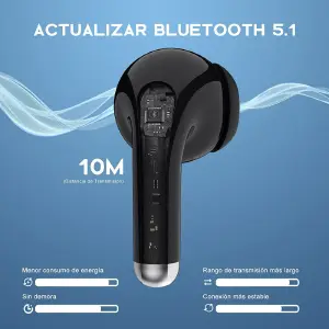 1hora Auriculares Inalámbricos BT AUT203