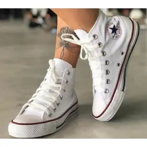 converse botas blancas unisex