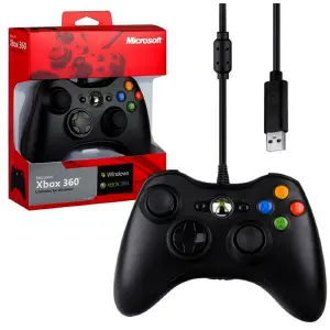 Control Xbox 360 Generico Usb Pc Negro
