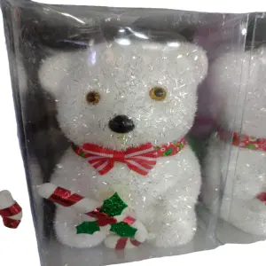 OSO NAVIDAD OSITO BRILLANTE 10CMS