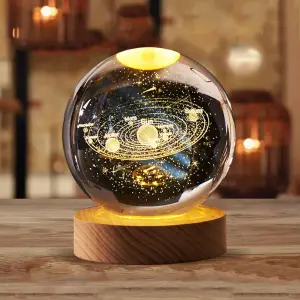 Lampara esfera de cristal