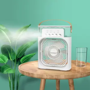 VENTILADOR Y HUMIDIFICADOR PORTATIL