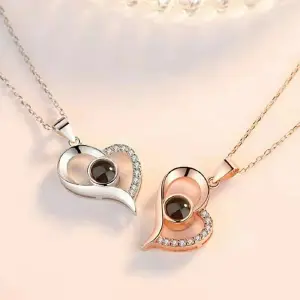 COLLAR TE AMO CORAZÓN + BOLSA DE REGALO